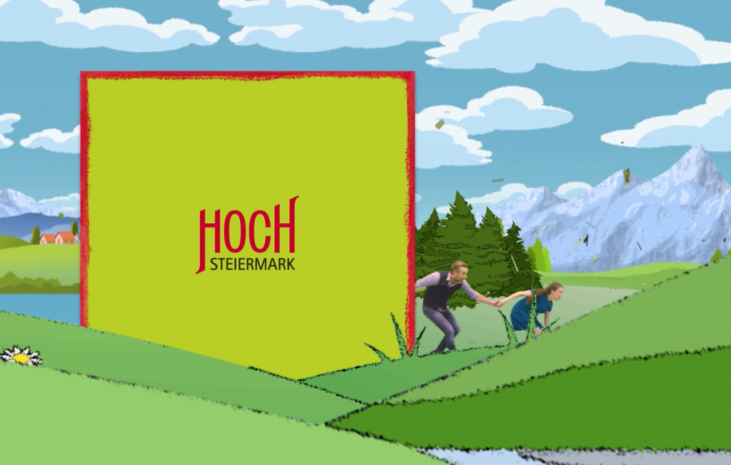 Hochsteiermark, TV Spot 2021 – “für manche fast ein bisserl vül!”
